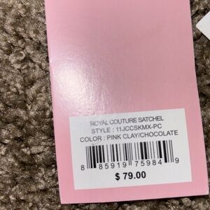 Juicy Couture Pink and Brown Satchel